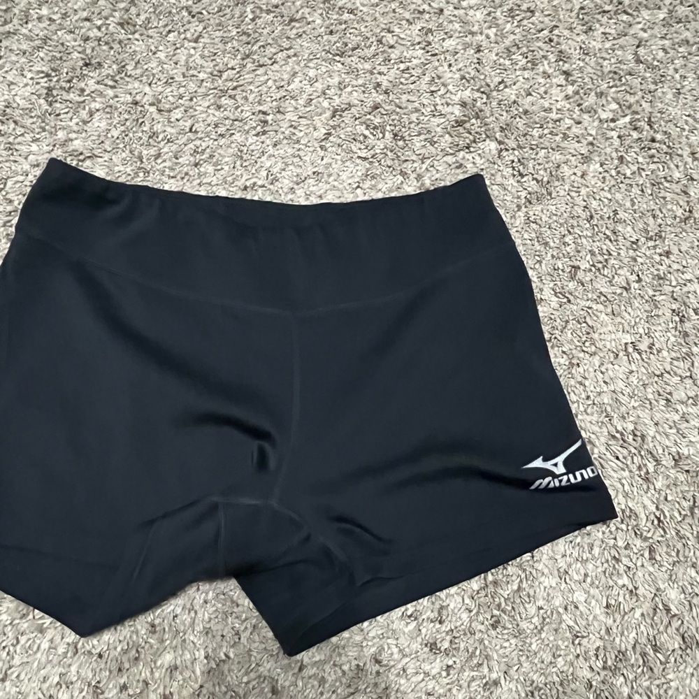 Mizuno Women's Black Athletic Shorts, volleyball shorts